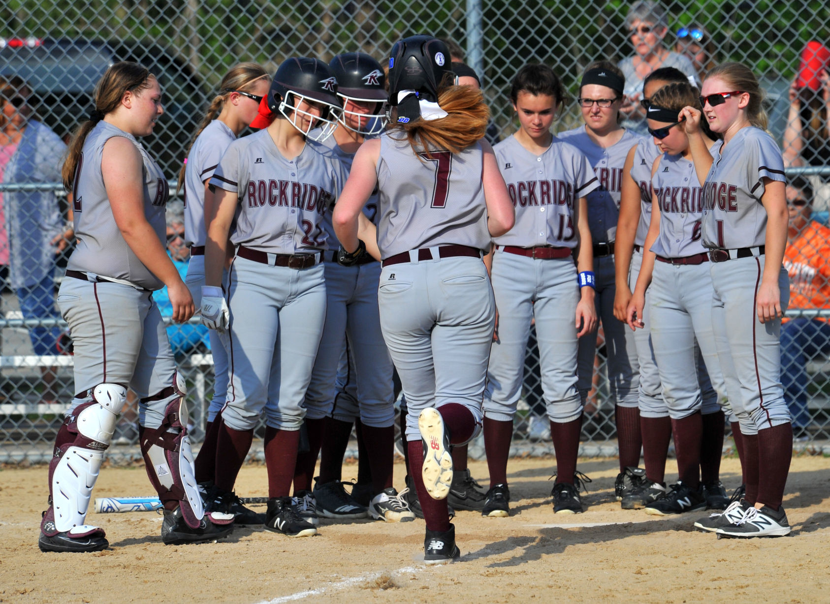Rockridge at Alleman softball